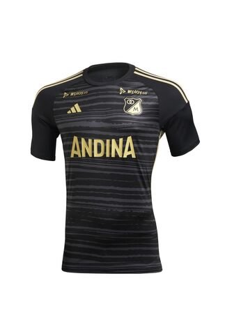 Adidas Performance Camiseta Adidas Hombre Tercera Millonarios 2024 - Negro-Dorado Camiseta adidas Performance