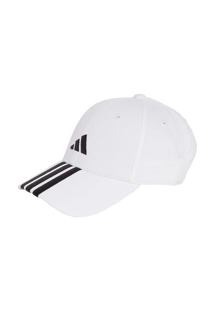 Gorra Blanca Adidas Béisbol 3 Rayas