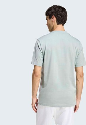 Camiseta adidas Sportswear Essentials 3 Rayas Verde