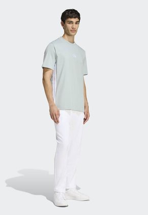 Camiseta adidas Sportswear Essentials 3 Rayas Verde