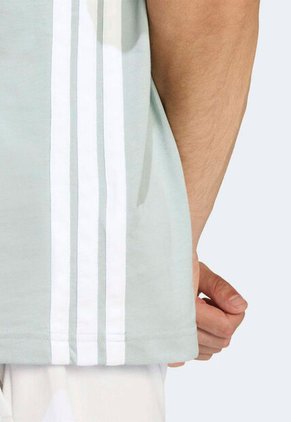 Camiseta adidas Sportswear Essentials 3 Rayas Verde