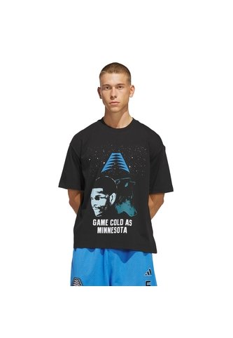 Camiseta Basketball Negra Adidas Anted Gc Tee Hombre adidas Performance