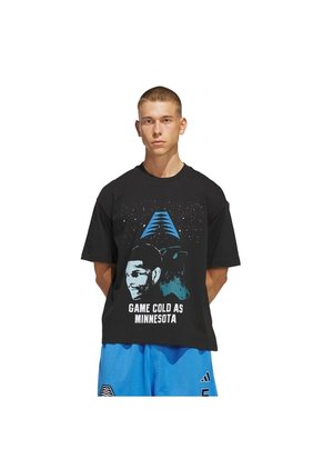 Camiseta Basketball Negra Adidas Anted Gc Tee Hombre