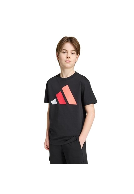 Camiseta Negra Adidas Essentials Niños