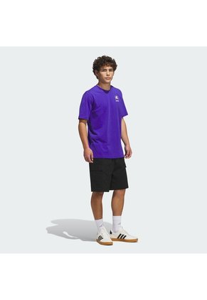 Camiseta Morada Adidas Graphic Emblem Hombre