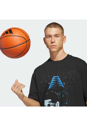 Camiseta Basketball Negra Adidas Anted Gc Tee Hombre