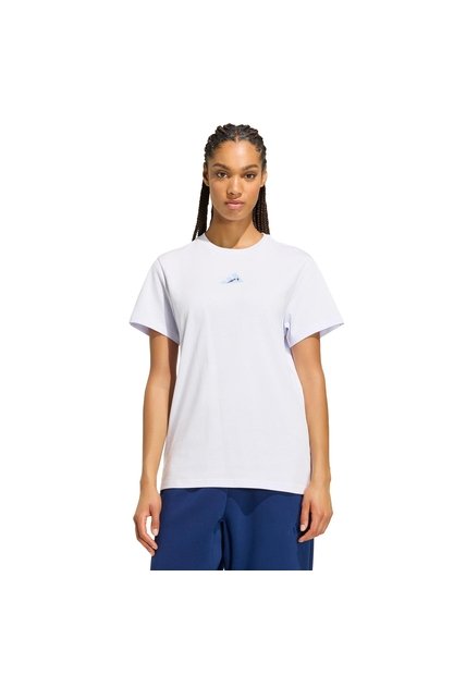 Camiseta Entrenamiento Morada Adidas Graphic Sports Suave Mujer