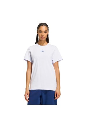 Camiseta Entrenamiento Morada Adidas Graphic Sports Suave Mujer