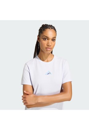 Camiseta Entrenamiento Morada Adidas Graphic Sports Suave Mujer
