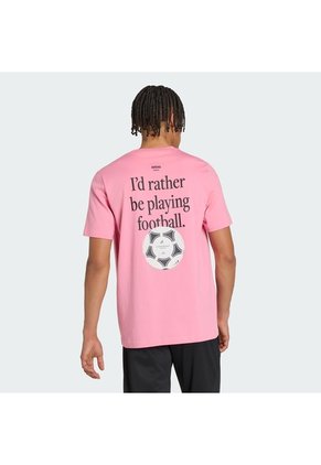 Camiseta Fútbol Blanca Adidas Graphic Football Category Hombre