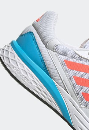 Tenis Running Blanco-Naranja Neón- Azul adidas Performance Response Run