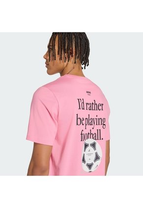 Camiseta Fútbol Blanca Adidas Graphic Football Category Hombre