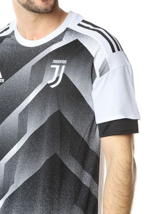 Camiseta Juventus Blanca-Negra adidas Performance Juve H Preshi