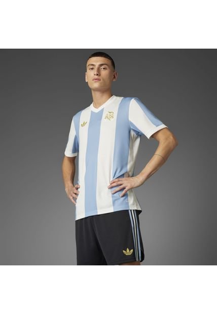 Adidas Performance Camiseta Adidas Argentina Aniversario-Azul-Blanco Camiseta