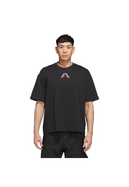 Camiseta Basketball Negra Adidas Anthony Edwards Believe That Hombre