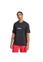 Camiseta Negra Adidas Essentials Linear Single Jersey Hombre de adidas Performance