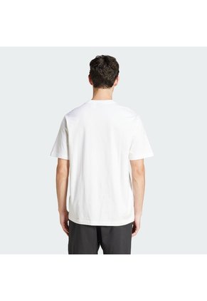 Camiseta Blanca Adidas Essentials Linear Single Jersey Hombre