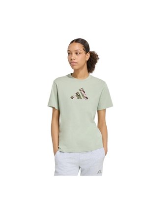 Camiseta Verde Adidas Graphic Camo Mujer