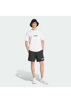 Camiseta Blanca Adidas Essentials Linear Single Jersey Hombre