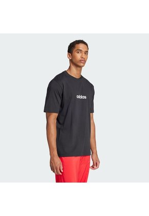 Camiseta Negra Adidas Essentials Linear Single Jersey Hombre
