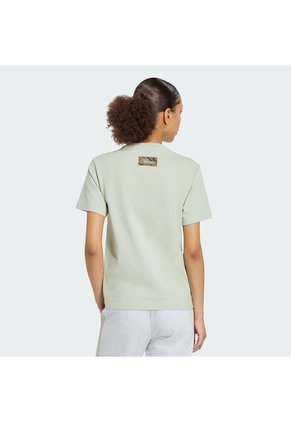 Camiseta Verde Adidas Graphic Camo Mujer