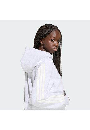 Buzo Gris Adidas Kit 3 Rayas Mujer
