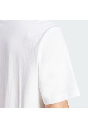Camiseta Blanca Adidas Essentials Linear Single Jersey Hombre