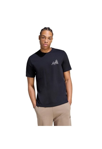 Camiseta Negra Adidas Graphic Novelty Pong Hombre