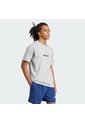 Camiseta Gris Adidas Essentials Linear Single Jersey Hombre de adidas Performance