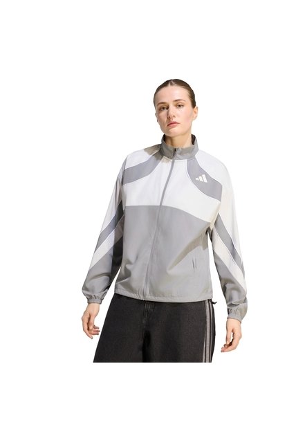 Chaqueta Running Gris Adidas Adizero Archive Mujer