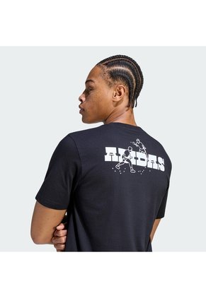 Camiseta Negra Adidas Graphic Novelty Pong Hombre
