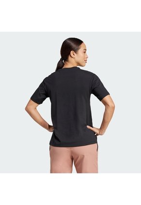 Camiseta Senderismo Negra Adidas Terrex Classic Logo Mujer