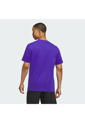 Camiseta Entrenamiento Morada Adidas Graphic Summer Flora Hombre