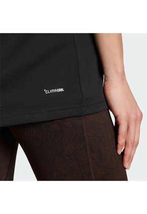 Camiseta Entrenamiento Negra Adidas Graphic Climacool Animal Mujer