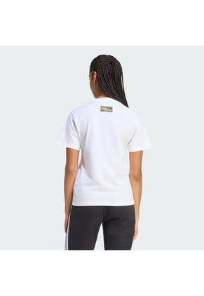 Camiseta Blanca Adidas Graphic Camo Mujer