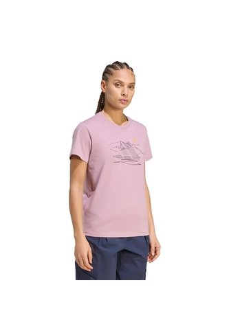 Camiseta Senderismo Morada Adidas Graphic Terrex Nature Awaits Mujer adidas Performance