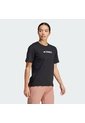 Camiseta Senderismo Negra Adidas Terrex Classic Logo Mujer de adidas Performance