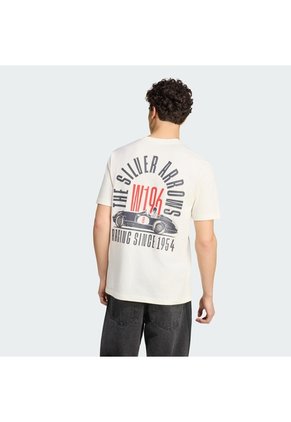 Camiseta Blanca Adidas Graphic Mercedes AMG Petronas F1 Team Silver Arrows 1955 Hombre