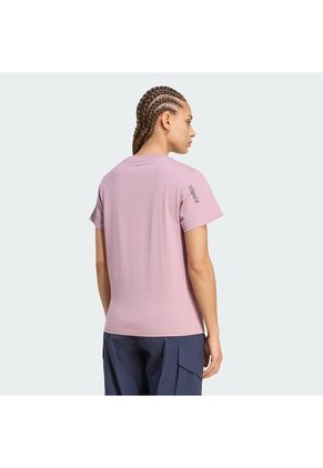 Camiseta Senderismo Morada Adidas Graphic Terrex Nature Awaits Mujer