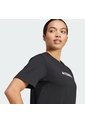 Camiseta Senderismo Negra Adidas Terrex Classic Logo Mujer de adidas Performance