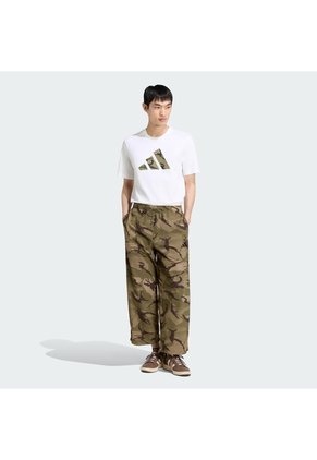 Camiseta Entrenamiento Blanca Adidas Graphic Camo Logo 3 Barras Hombre