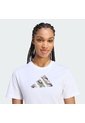 Camiseta Blanca Adidas Graphic Camo Mujer de adidas Performance