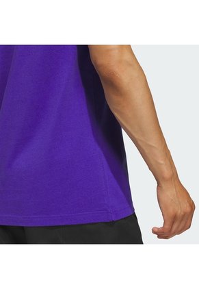Camiseta Entrenamiento Morada Adidas Graphic Summer Flora Hombre
