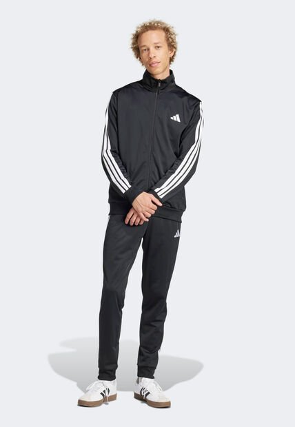 Conjunto adidas Sportswear Basic 3 Rayas Negro