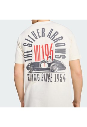 Camiseta Blanca Adidas Graphic Mercedes AMG Petronas F1 Team Silver Arrows 1955 Hombre