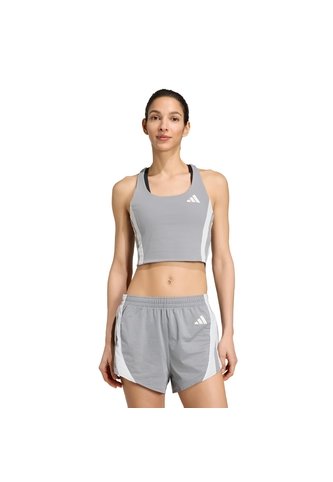 Camiseta Running Gris Adidas Corta Adizero Archive Mujer adidas Performance