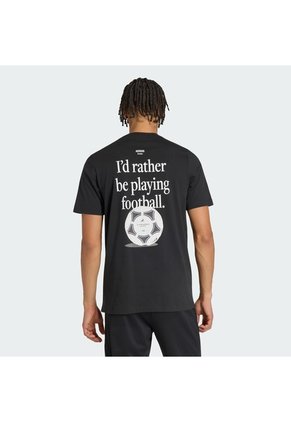 Camiseta Fútbol Negra Adidas Graphic Football Category Hombre