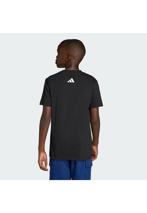Camiseta Negra Adidas Essentials Niños