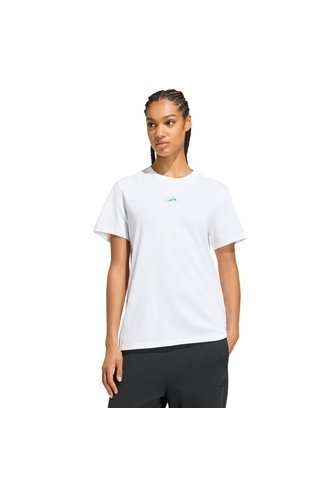 Camiseta Entrenamiento Blanca Adidas Graphic Sports Suave Mujer adidas Performance
