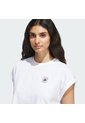 Camiseta Blanca Adidas Graphic Three Flowers Mujer de adidas Performance